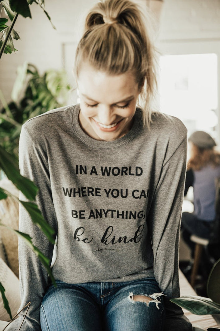 BE KIND LONG SLEEVE TEE
